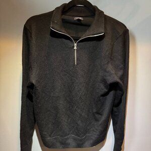 J. Crew Heritage cotton half-zip sweater